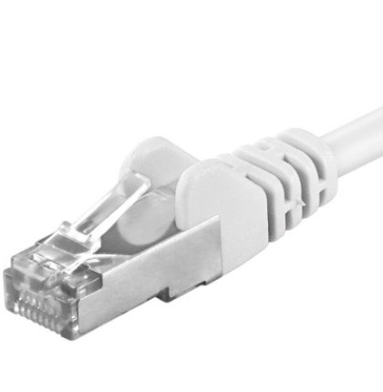 Premiumcord Patch kabel CAT6a S-FTP, RJ45-RJ45, AWG 26/7 2m bílá