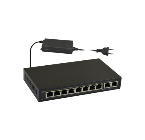 SG108-90W 10portový switch – 8x PoE 1Gbps + 2x uplink RJ45 1Gbps, PoE výstup 52V DC,… SG108-90W 10portový switch – 8x PoE 1Gbps + 2x uplink RJ45 1Gbps, PoE výstup 52V DC,…