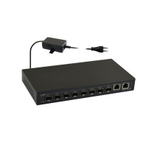 SFG10F8 10portový optický switch – 8x SFP 1Gbps + 2x RJ45 1Gbps, přenosová… SFG10F8 10portový optický switch – 8x SFP 1Gbps + 2x RJ45 1Gbps, přenosová…