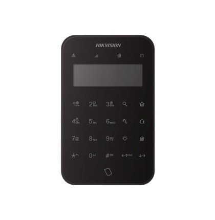 DS-PK1-LT-WE/Europe Black DS-PK1-LT-WE/Europe Black AX PRO bezdrátová dotyková klávesnice s LCD…