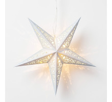 Solight LED vánoční hvězda stříbrná, závěsná, časovač, 40cm, 15x LED, 2x AA Solight LED vánoční hvězda stříbrná, závěsná, časovač, 40cm, 15x LED, 2x AA