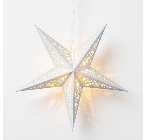 Solight LED vánoční hvězda, závěsná, časovač, 40cm, 15x LED, 2x AA Solight LED vánoční hvězda, závěsná, časovač, 40cm, 15x LED, 2x AA