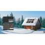 Solární panel Renogy 120W mono, úprava ShadowFlux, černý rám Solární panel Renogy 120W mono, úprava ShadowFlux, černý rám