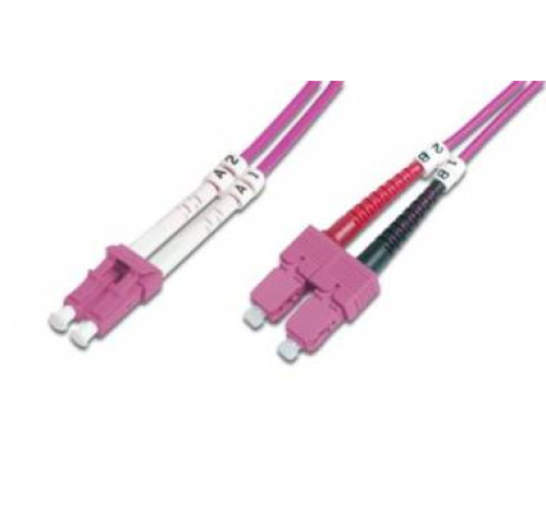 LEXI-Net Patch kabel 50/125, SC-LC OM4, 1m duplex