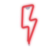 Dekorativní LED neon Blesk červený