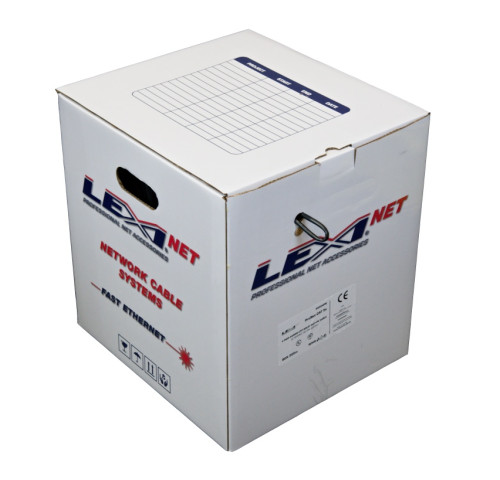 LEXI-Net instalační kabel UTP CAT 5e 24AWG venkovní dvouplášť PVC+PE 305m samoodvíjecí box černý LEXI-Net instalační kabel UTP CAT 5e 24AWG venkovní dvouplášť PVC+PE 305m samoodvíjecí box černý