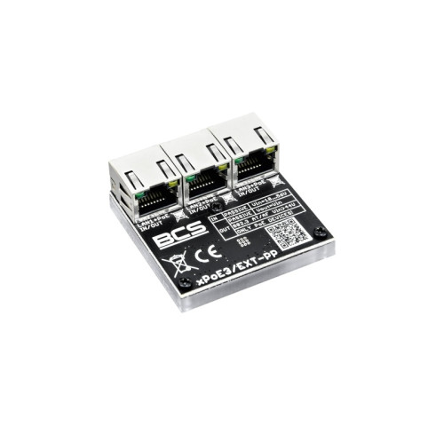 BCS-xPoE3/EXT-PP 3portový PoE extender/switch – 1× PoE IN + 2× PoE OUT (RJ-45 100Mbps),… BCS-xPoE3/EXT-PP 3portový PoE extender/switch – 1× PoE IN + 2× PoE OUT (RJ-45 100Mbps),…