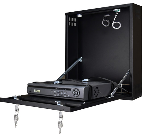 Pulsar CP-PR-102 Uzamykatelná skříňka na zeď pro velké DVR / NVR rekordéry (černá) Pulsar CP-PR-102 Uzamykatelná skříňka na zeď pro velké DVR / NVR rekordéry (černá)