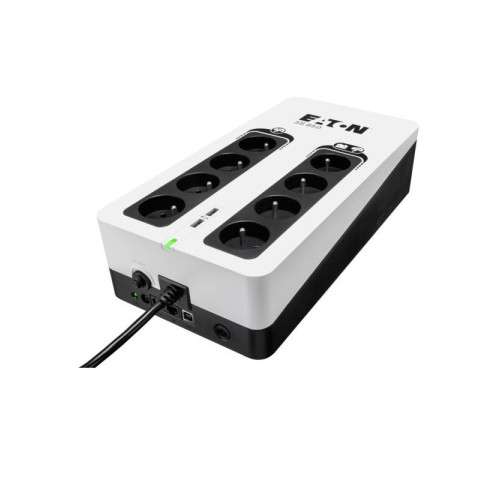 EATON UPS 3S 850 FR, Off-line, Tower, 850VA/510W, výstup 8x FR (CZ), USB, RJ11, 2x USB nabíjení (2A max), bez vent.