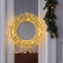 Solight LED vánoční věnec 3D, 150 LED, 50cm, IP44, teplá bílá, časovač Solight LED vánoční věnec 3D, 150 LED, 50cm, IP44, teplá bílá, časovač