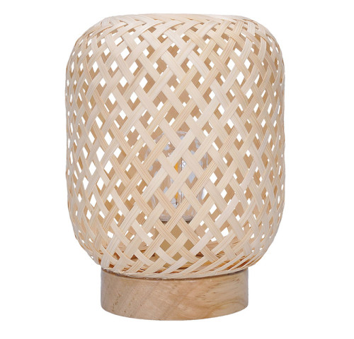 Solight ratanová LED lucerna s LED žárovkou, teplá bílá, 2x AAA, 19cm