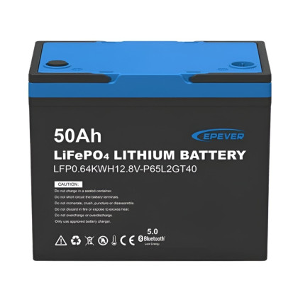 Epever baterie LiFePO4 12,8V 50Ah 640Wh Bluetooth M8, LFP0.64KWH12.8V-P65L2GT40