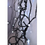 Solight LED venkovní vánoční řetěz, 50 LED, 5m, přívod 3m, 8 funkcí, časovač, IP44, studená bílá