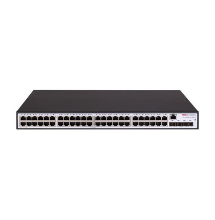 DS-3E2552-HI-48T4F 48×GigabitRJ45 | 4×Gigabit SFP | výkon 39W | bez POE | smart managed L2+ |…