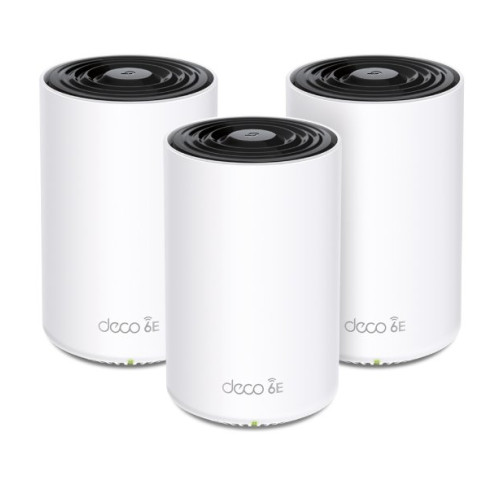 WiFi router TP-Link Deco XE75 Pro(3-pack) AXE5400, WiFi 6E, 1x 2.5GLAN, 2x GLAN / 574Mbps 2,4GHz/ 2402Mbps 5GHz/ 2402 6 WiFi router TP-Link Deco XE75 Pro(3-pack) AXE5400, WiFi 6E, 1x 2.5GLAN, 2x GLAN / 574Mbps 2,4GHz/ 2402Mbps 5GHz/ 2402 6