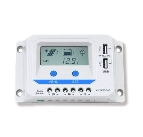 Epever VS1024AU solární PWM regulátor, 12/24V, 10A s LCD displejem série VS Epever VS1024AU solární PWM regulátor, 12/24V, 10A s LCD displejem série VS