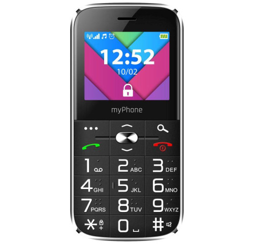 Telefon myPhone Halo C Senior černý s nabíjecím stojánkem Telefon myPhone Halo C Senior černý s nabíjecím stojánkem