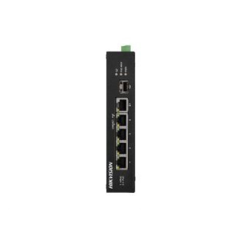DS-3T0306HP-E/HS 4x POE | 4x 100 Mb | 1x Gb LAN | 1x Gb SFP | výkon 60 W | průmyslový | bez…