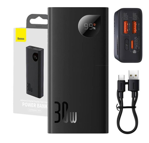 Powerbanka Baseus Adaman2 10000mAh, 30W černá