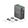 Switch TP-Link IES206GPP průmyslový, 2x SFP combo, 8x GLan s Poe+, 180W, DIN, Omáda SDN, poškozený obal