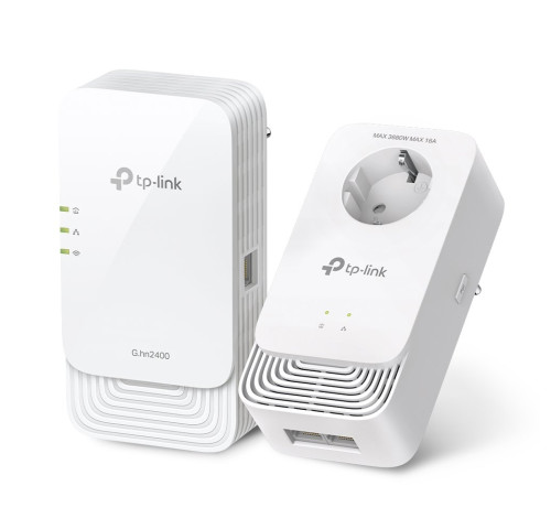 Powerline ethernet TP-Link PGW2440 KIT G.hn adaptér (1428 Mbps), 1x GLan, Wifi AX1800 Powerline ethernet TP-Link PGW2440 KIT G.hn adaptér (1428 Mbps), 1x GLan, Wifi AX1800