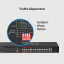 Switch TP-Link Mercusys MS126CP 24x LAN PoE+, 2x GLAN, 2x SFP kombo, 295W
