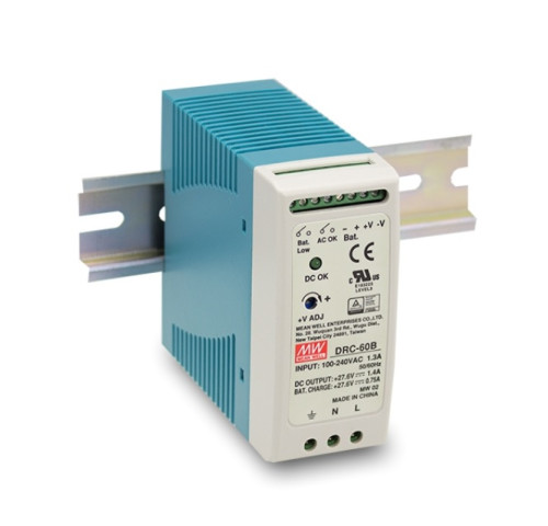 MEAN WELL DRC-60B Spínaný zdroj na DIN lištu, funkce UPS