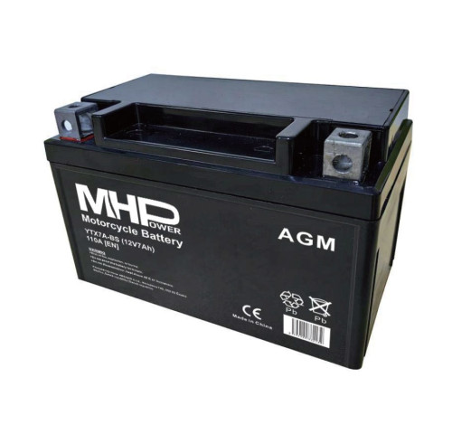 Motobaterie MHPower YTX7A-BS AGM 12V, 7Ah, 110A