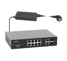 SFG108 12 portový switch – 8x PoE 30W 1Gbps + 2x uplink RJ-45 1Gbps + 2x uplink… SFG108 12 portový switch – 8x PoE 30W 1Gbps + 2x uplink RJ-45 1Gbps + 2x uplink…