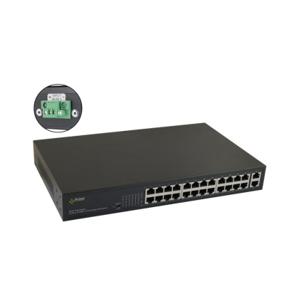 S124WP 24 portový switch – 24x PoE 30W 100Mbps + 2x uplink 1Gbps, PoE celkem max.… S124WP 24 portový switch – 24x PoE 30W 100Mbps + 2x uplink 1Gbps, PoE celkem max.…