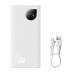 Powerbanka Baseus Adaman2 10000mAh, 30W bílá
