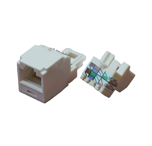 Keystone Cat6 UTP pro ABB 5014A-A00410B bílá Keystone Cat6 UTP pro ABB 5014A-A00410B bílá