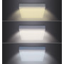 Solight LED mini panel CCT, přisazený, 24W, 1800lm, 3000K, 4000K, 6000K, čtvercový