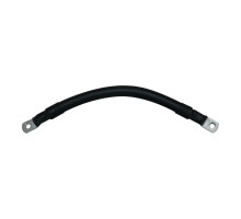 Propojovací kabel pro baterie, měniče, d.20cm, 21mm2, 2x očko M8 - Černý, 1 kus
