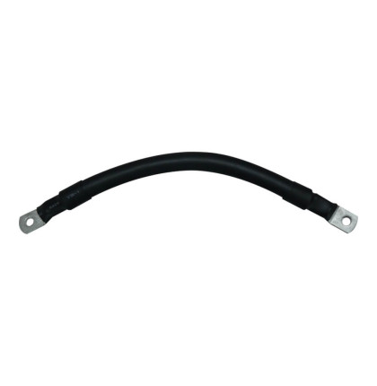 Propojovací kabel pro baterie, měniče, d.20cm, 21mm2, 2x očko M8 - Černý, 1 kus