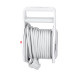 Solight prodlužovací přívod na bubnu 10m, USB A+C, 2 zásuvky, šedý kabel, 3x 1,0mm2