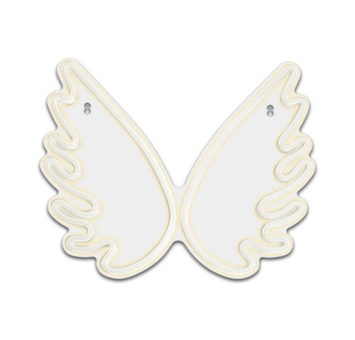 Dekorativní LED neon Křídla bílá