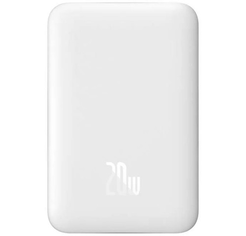 Bezdrátová powerbanka Baseus Magnetic Mini Air 10000mAh, 20W bílá