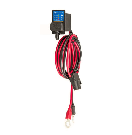 Victron Energy panelový indikátor baterie s oky M8 pro nabíječky BlueSmart IP65 Victron Energy panelový indikátor baterie s oky M8 pro nabíječky BlueSmart IP65