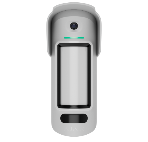 Curtain Outdoor HighMount (PhOD), bezdrát. 2xPIR+MW+CAM detektor, záclona, antimasking, PET imunita, bílý