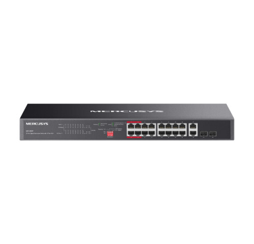 Switch TP-Link Mercusys MS120GP 4x GLAN, 16x GLAN s PoE+, 2x SFP Combo, 192W, poškozený obal