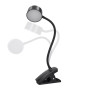 Solight LED stolní nabíjecí lampička, 2W, 210lm, 3CCT, černá, clip