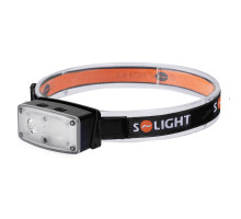 Solight LED čelová nabíjecí svítilna, 100lm, sensor, Li-Ion