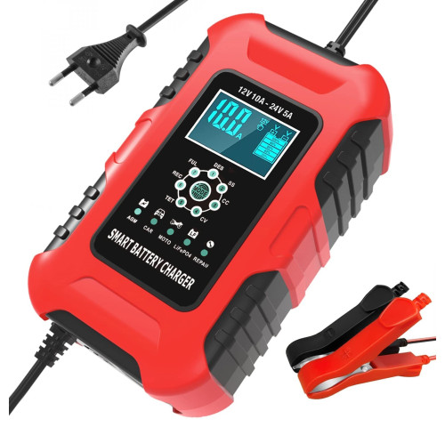 Nabíječka Carspa CFG12/24-10 pro olověné a LiFePO4 baterie Nabíječka Carspa CFG12/24-10 pro olověné a LiFePO4 baterie