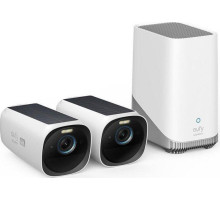 Venkovní kamera se solárním nabíjením Anker eufy S330 (sada 2ks+jednotka HomeBase 3), 4K bílá