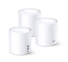 WiFi router TP-Link Deco X60(3-pack) AX5400, WiFi 6, 2x GLAN, / 574Mbps 2,4GHz/ 2402Mbps 5GHz