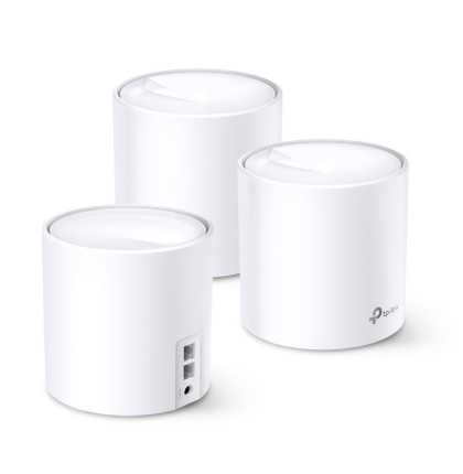 WiFi router TP-Link Deco X60(3-pack) AX5400, WiFi 6, 2x GLAN, / 574Mbps 2,4GHz/ 2402Mbps 5GHz