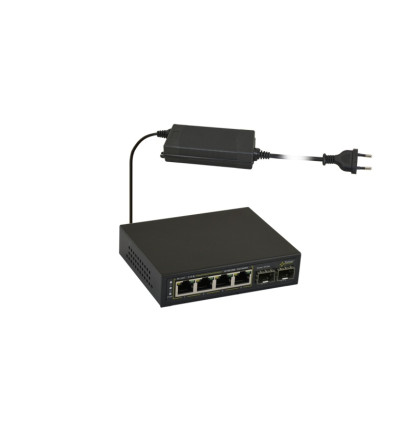 SFG64 6portový switch – 4x PoE 1Gbps + 2x uplink SFP 1Gbps, PoE výstup 52V DC,… SFG64 6portový switch – 4x PoE 1Gbps + 2x uplink SFP 1Gbps, PoE výstup 52V DC,…
