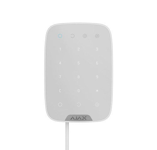 KeyPad Fibra, drátová dotyková klávesnice, bílá