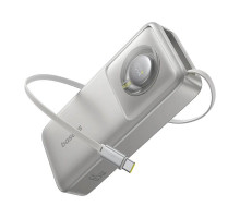 Powerbanka Baseus OS Free2Pull 10000mAh, 30W, s kabelem USB-C šedá